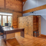 maison avec terre à bois à vendre et bureau pour travail à la maison